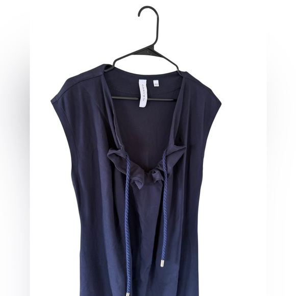 Carven NEW Cinched Cord Navy Dress - Picture 4 of 10